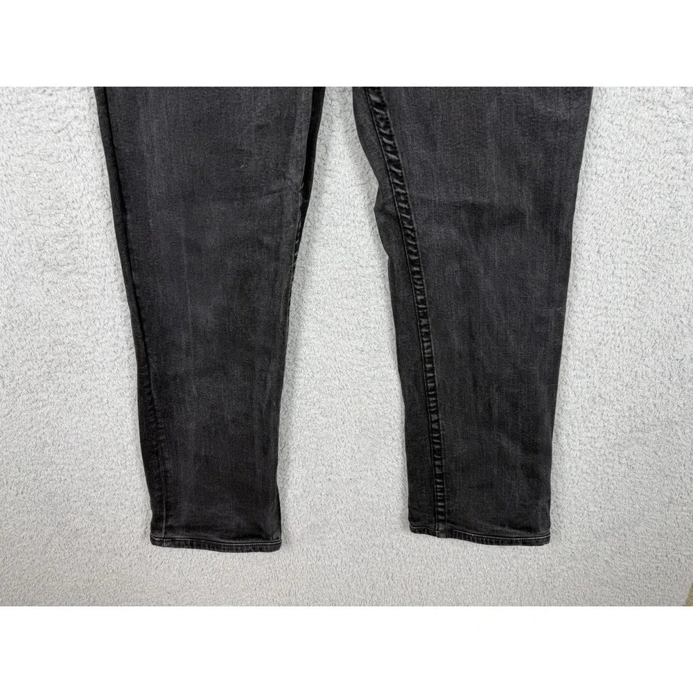 True Religion Ricky Relaxed Straight Jeans Mens 34x28 Black Flap Pocket Denim
